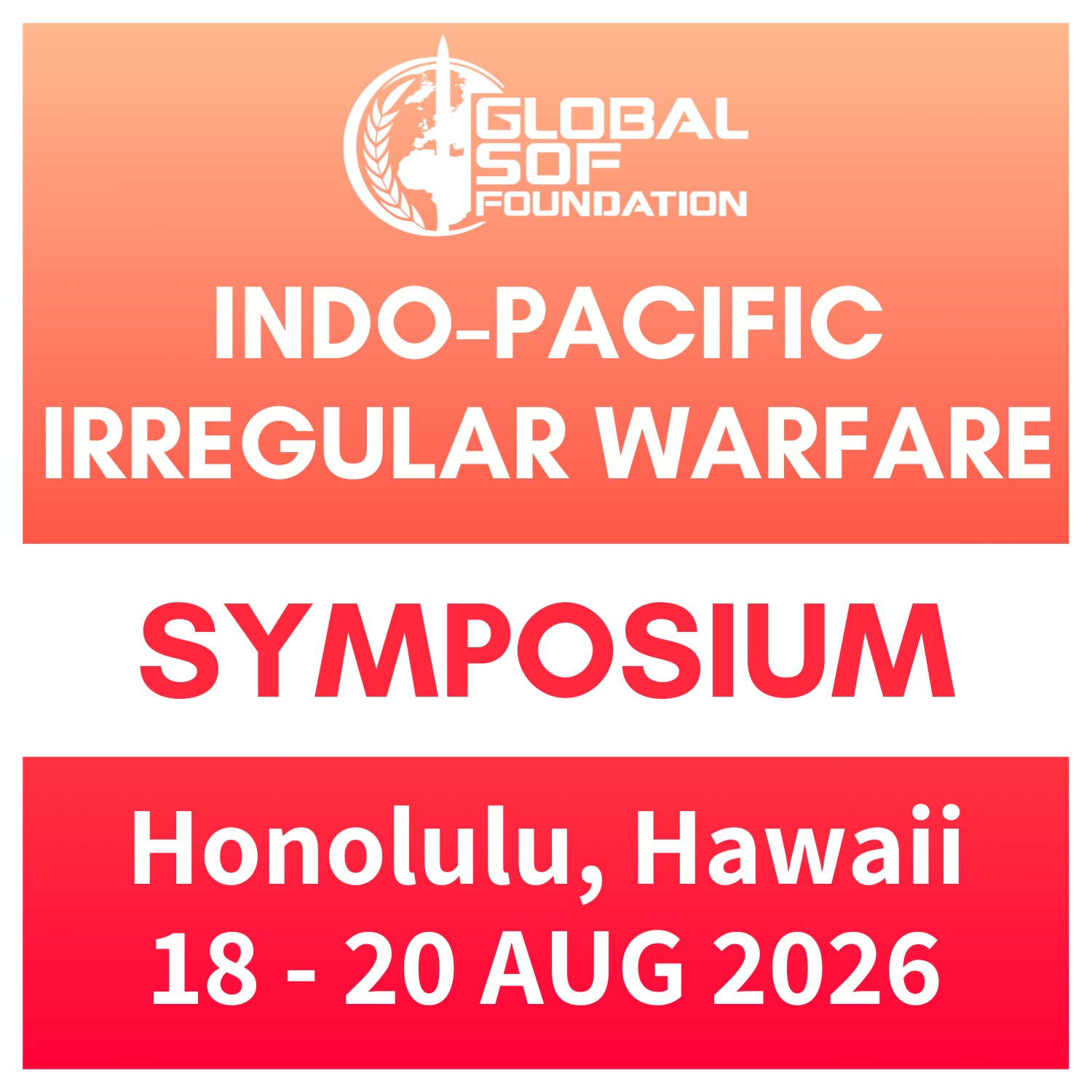 GSOF Indo-Pacific Irregular Warfare Symposium 2026 logo